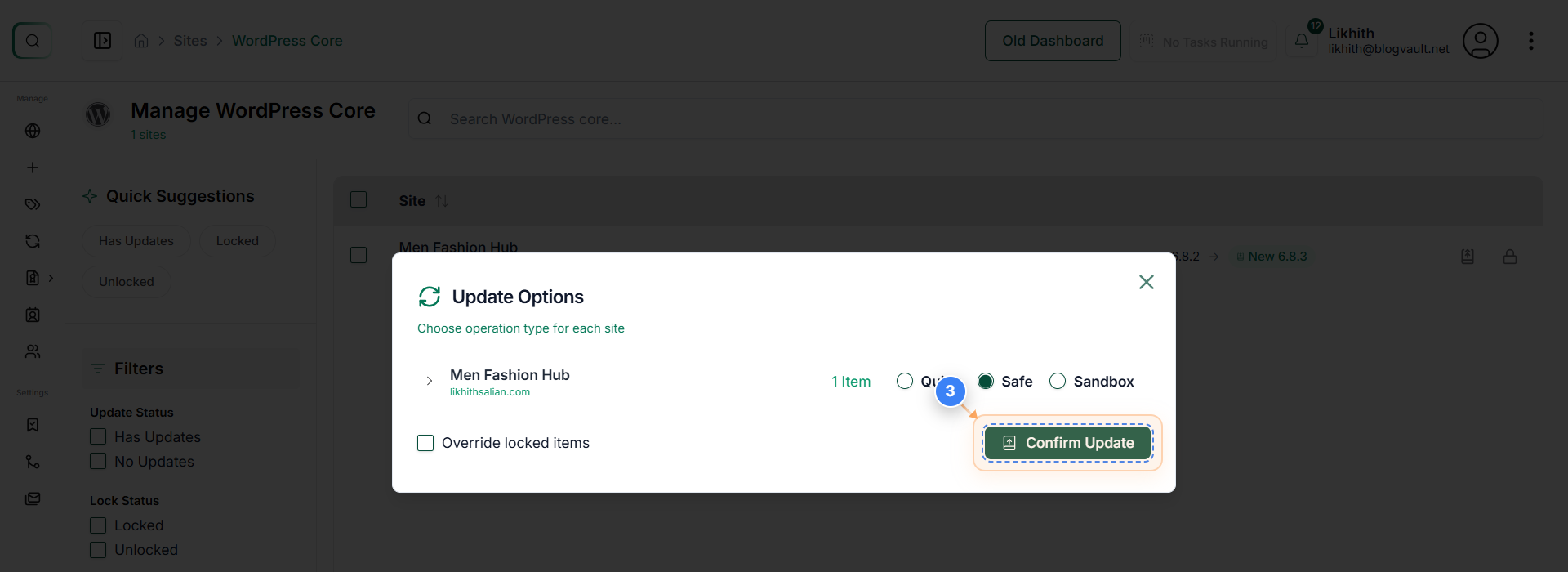 Step 3 screenshot