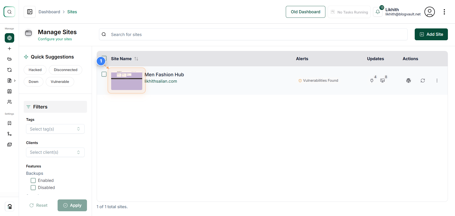 Step 1 screenshot
