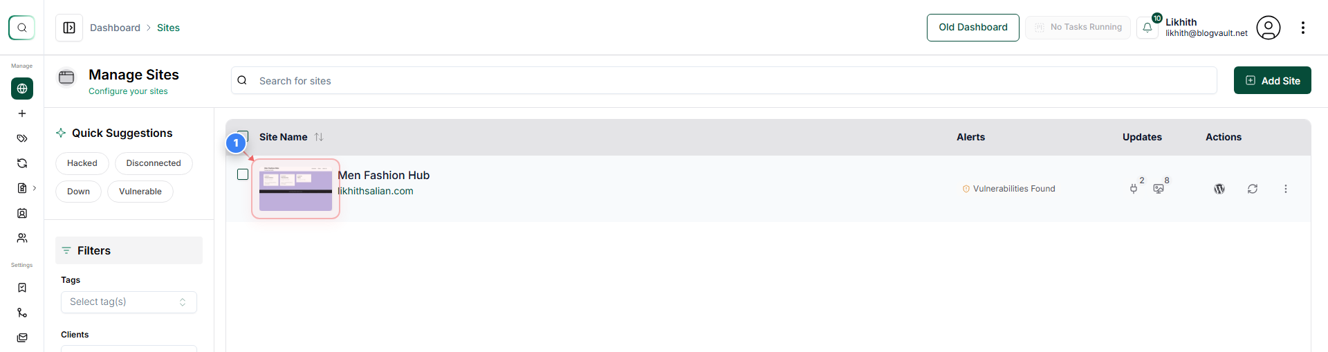 Step 1 screenshot
