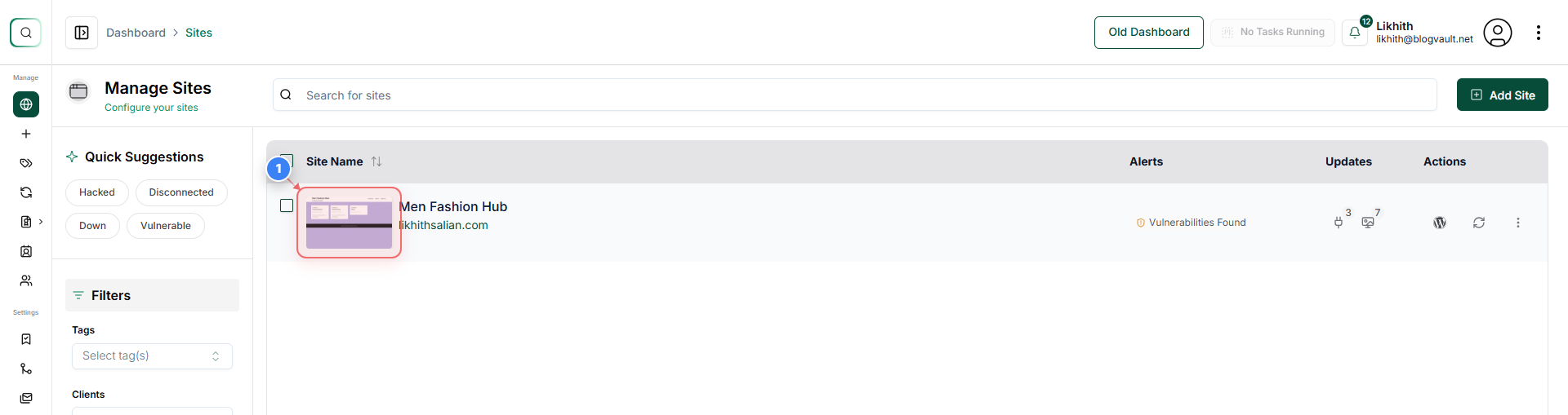 Step 1 screenshot