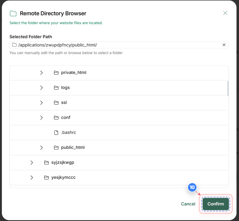 Step 9 screenshot